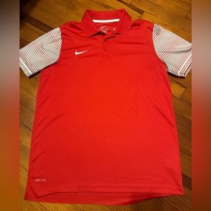 Red Nike polo